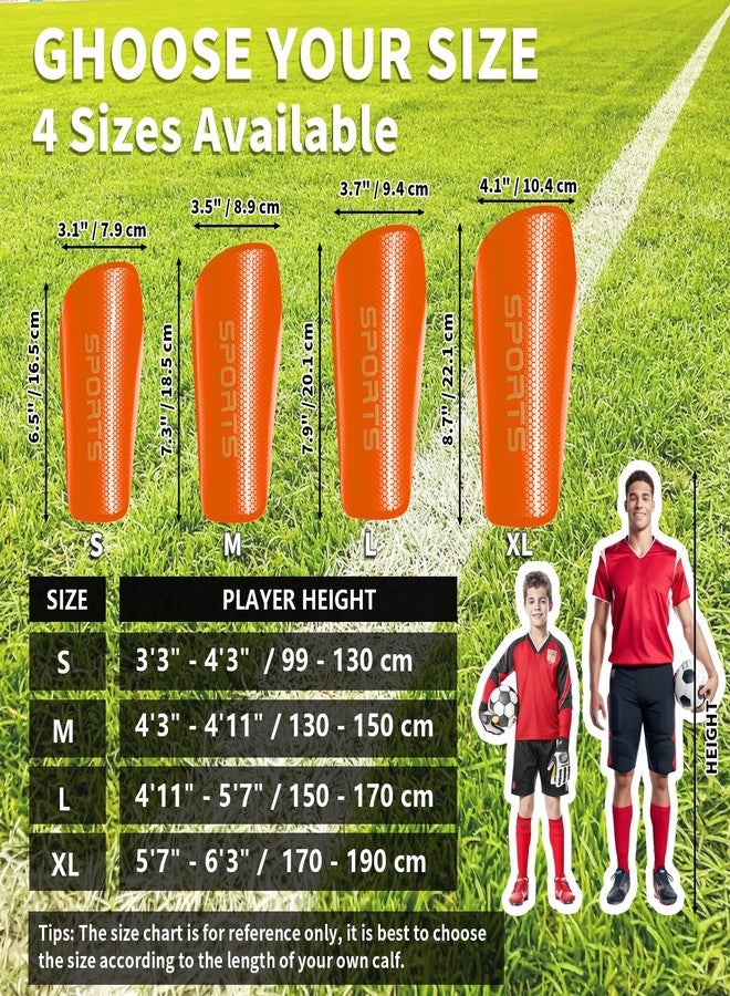 LPONJAR Soccer Shin Guards for Kids Youth Adults - Shin Pads and Sleeves with Optimized Insert Pocket for Boys Girls Men Women for Football Games - Protective Soccer Equipment - Image 5